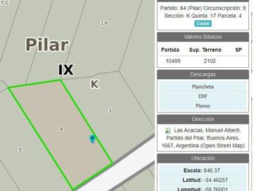 Casa - Quinta , Barrio San Luis , Manuel Alberti -  2100m2 lote y 111m2 cubiertos