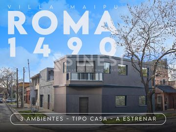 Departamento en  3 ambientes con patio - Villa Maipu a pasos de Capital Federal