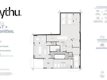 VENTA DEPARTAMENTO PISO EXCLUSIVO DE 3 DORMITORIOS CON BALCÓN Y AMENITIES ZONA RIO