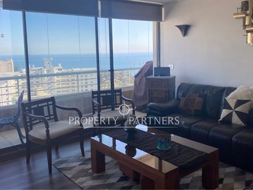 Gran Departamento con Espectacular Vista Amoblado Exclusivo Sector de Viña del Mar