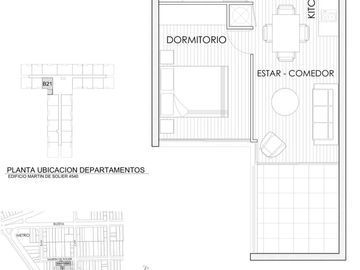 INVERSIÓN  4 departamentos Martín de Solier, Metro Cerrillos