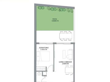 Venta PH 2 amb con Jardin contrafrente en Palermo Soho