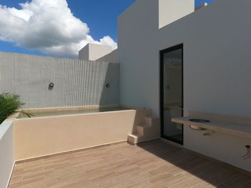 Townhouse Modelo A de 2 Recámaras y Modelo B de 3 Recámaras en Temozón 36 Mérida