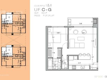 Departamento  en venta - 2 ambientes en Tigre  a estrenar -