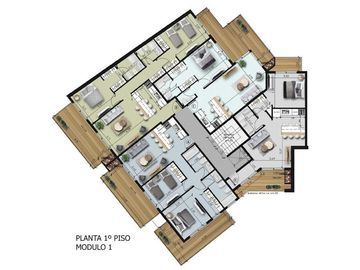 Lencke Vende - Excelente departamento en ultimo piso, 2 dormitorios y amplio balcon