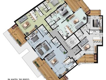 Lencke Vende - Excelente departamento en ultimo piso, 2 dormitorios y amplio balcon