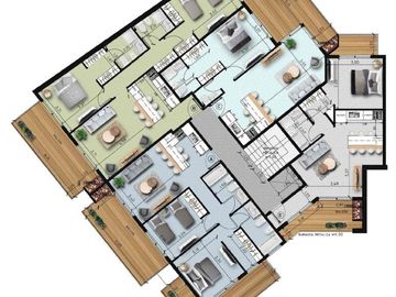 Lencke Vende - Excelente departamento en ultimo piso, 2 dormitorios y amplio balcon
