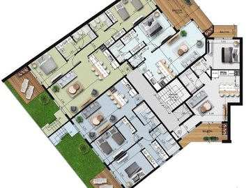 Lencke Vende - Excelente departamento en ultimo piso, 2 dormitorios y amplio balcon