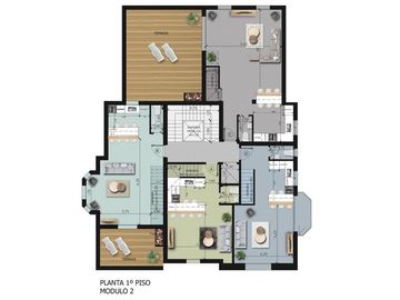 Lencke Vende - Excelente departamento en ultimo piso, 2 dormitorios y amplio balcon