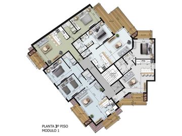 Lencke Vende - Excelente departamento en ultimo piso, 2 dormitorios y amplio balcon