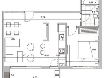 Departamento 2 ambientes en Tigre Venta entrega inmediata y financiación