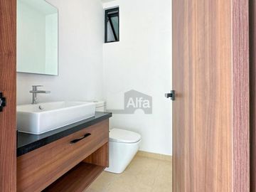 Casa en venta en metepec con diseño moderno y  jardín interno