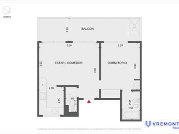 **RESERVADO** Gavilan 4600 2 Ambientes con Balcón Parrilla Propia