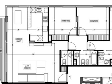 Departamento de tres dormitorios en  venta en Tigre Centro
