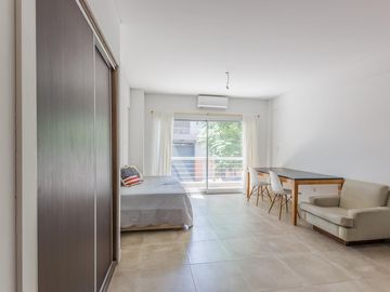 Departamento a estrenar en venta en Villa Luro, un ambiente, balcon al frente, cochera, piscina