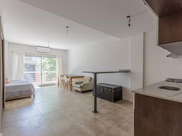 Departamento a estrenar en venta en Villa Luro, un ambiente, balcon al frente, cochera, piscina