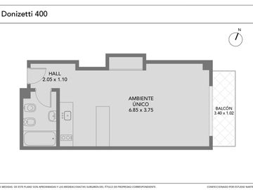 Departamento a estrenar en venta en Villa Luro, un ambiente, balcon al frente, cochera, piscina