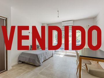 Departamento a estrenar en venta en Villa Luro, un ambiente, balcon al frente, cochera, piscina