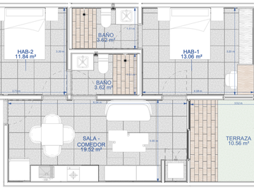 Departamento(2R)  en Venta en Alma Condos, Temozón Norte