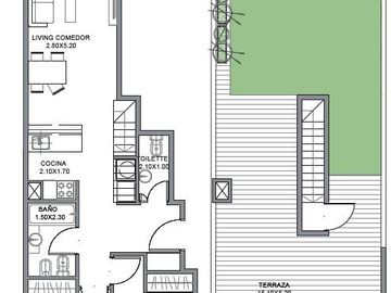 Venta PH Dpto 3amb con Balcon Terraza, Jardin y parrilla propia en Palermo