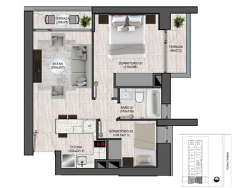 Departamento de inversión - 2 Dormitorios - Barrio Universitario