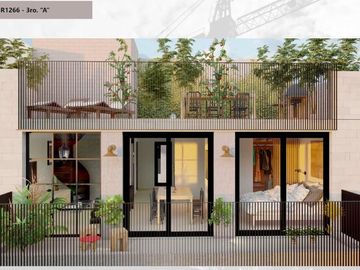 2 ambientes y escritorio. A estrenar. Terraza propia. A pasos de estación Victoria