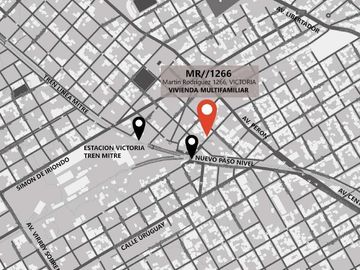 2 ambientes y escritorio. A estrenar. Terraza propia. A pasos de estación Victoria