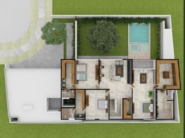 Casa en venta en privada residencial de 4 habitaciones zona de Xacantún