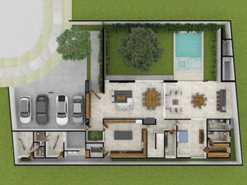 Casa en venta en privada residencial de 4 habitaciones zona de Xacantún