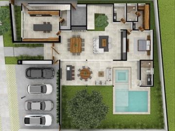 Casa de 4 recámaras en venta en privada zona de Xcanatún.