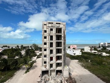 Departamento en venta en segunda fila en playas de San Benito Yucatán