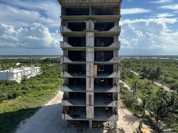 Departamento en venta en segunda fila en playas de San Benito Yucatán