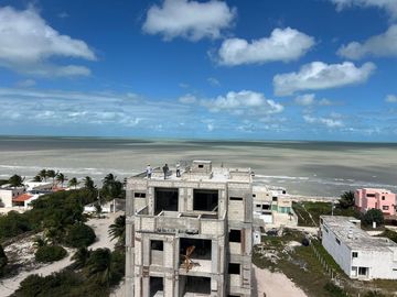 Departamento en venta en segunda fila en playas de San Benito Yucatán