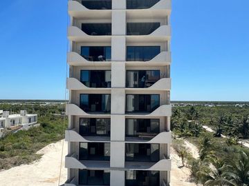 Departamento en venta en segunda fila en playas de San Benito Yucatán
