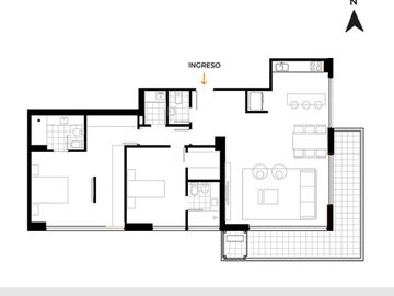 DEPARTAMENTO PREMIUM DE DOS DORMITORIOS EN SUITE VENTA SEGURIDAD 24HS PUERTO NORTE ROSARIO