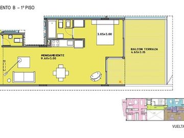 Departamento en pozo de 3 ambientes - Venta - Nuñez - Muy buena ubicación