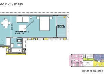 Departamento en pozo de 3 ambientes - Venta - Nuñez - Muy buena ubicación