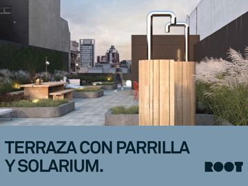 Departamento tipo LOFT con  balcón terraza, baño y toilette. Amenities en terraza!