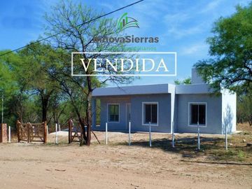 Venta Casa a Estrenar a 200 m del Lago Boca del Río, Traslasierra! OPORTUNIDAD! FINANCIACIÓN