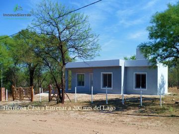 Venta Casa a Estrenar a 200 m del Lago Boca del Río, Traslasierra! OPORTUNIDAD! FINANCIACIÓN