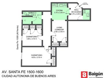 Excelente departamento de Estilo en Recoleta
