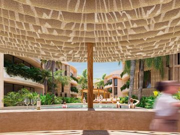 Departamento (A) en Venta Fraccional en Costera Condo en  Chicxulub Puerto