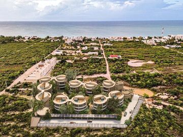 Departamento (A) en Venta Fraccional en Costera Condo en  Chicxulub Puerto