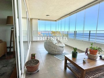 Av. Edmundo Eluchans, Reñaca. Departamento de 169 m2 con vista despejada.