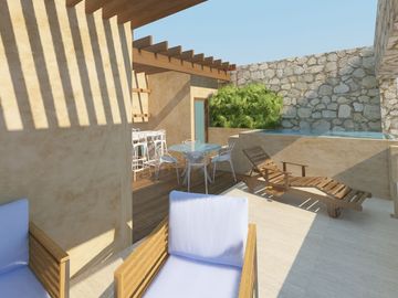DEPARTAMENTO EN VENTA EN MÉRIDA  YUCATÁN FRENTE AL MAR EN TELCHAC PUERTO