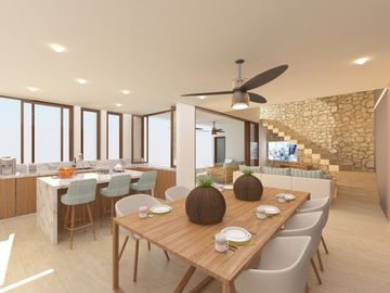DEPARTAMENTO EN VENTA EN MÉRIDA  YUCATÁN FRENTE AL MAR EN TELCHAC PUERTO
