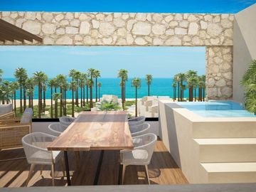 DEPARTAMENTO EN VENTA EN MÉRIDA  YUCATÁN FRENTE AL MAR EN TELCHAC PUERTO