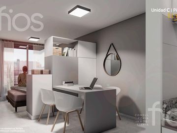VENTA DEPARTAMENTO EN CONSTRUCCIÓN DE DOS DORMITORIOS CON PATIO EN LOURDES