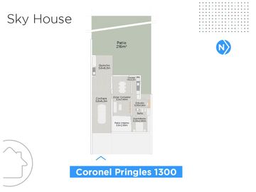 Casa de Diseño en venta, 1 Dormitorio Funes Town Coronel Pringles 1300