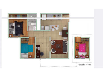 ACSI 1034. Venta de apartamento, Reserva de Fontibón.